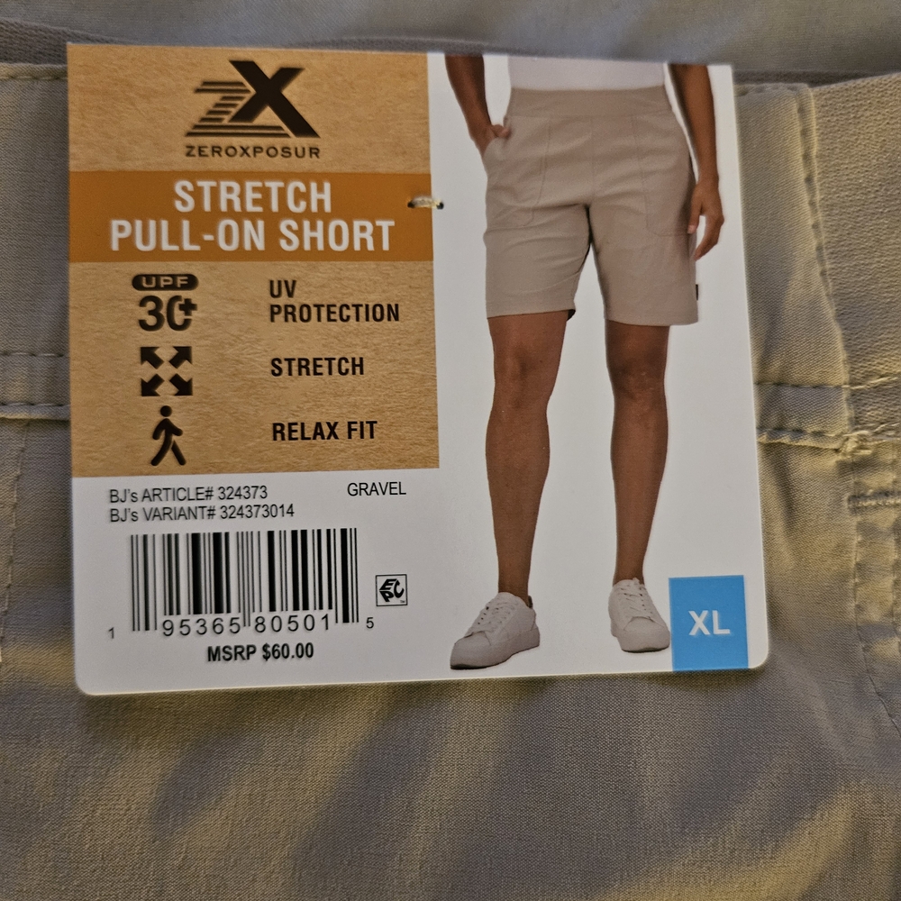 ZeroXposur Men's Stretch Pull-On Shorts - Gravel